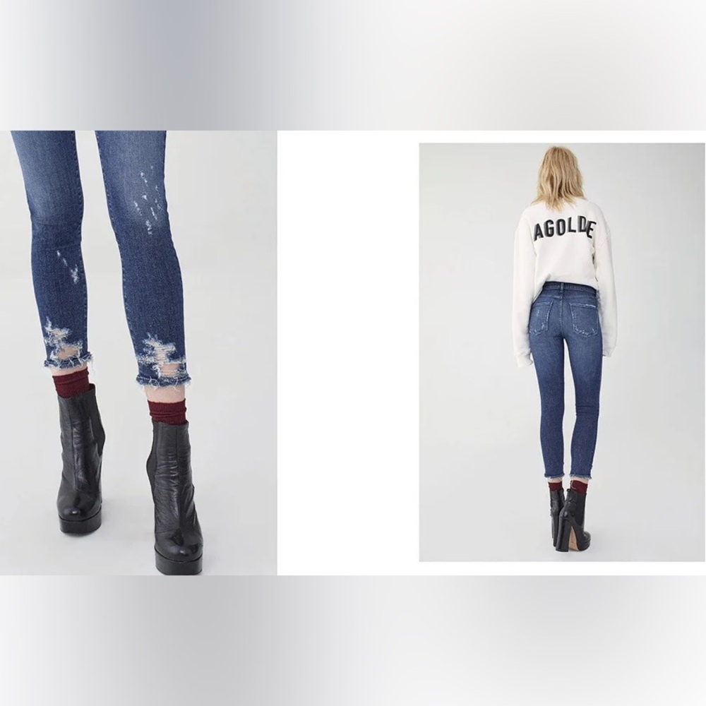 •AGOLDE - Sophie Hi Rise Skinny Crop in Spell